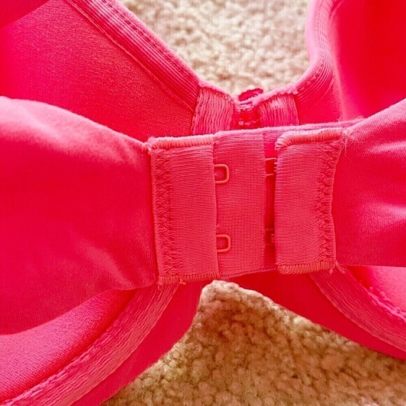 Victorias Secret Very Sexy Pushup Pink Bra 32DDD Lined Demi Underwire Plunge - Picture 6 of 7